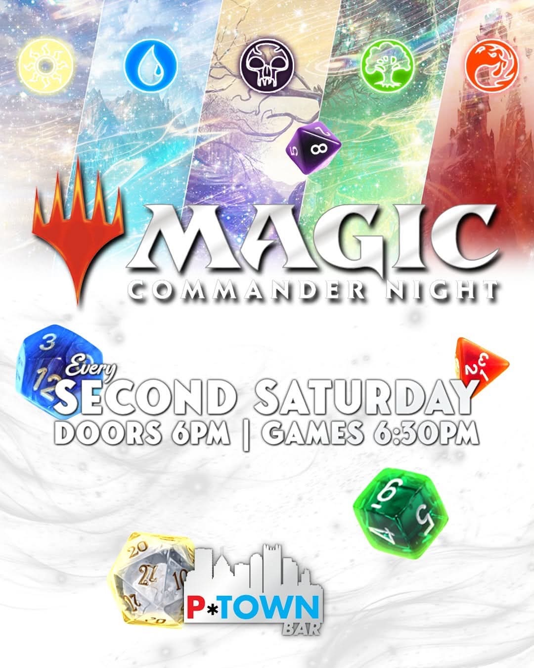 TODAY!!!
MAGIC: COMMANDER NIGHT
Every 2nd Saturday of the month
DOORS 6PM / GAMES 6:30PM

SATURDAY NIGHT KARAOKE PARTY
Hosted by DI BARRY BRAYLEO every Saturday
Begins at 9:30
BAUM SHELTER opens at 10pm 

TOMORROW!!
SUND